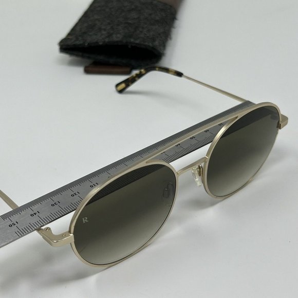 RAEN Scripps Aviator Sunglasses 55 [] 19 145 Brindle Tortoise Gradient Scratches